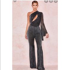 Pleated One Piece Sparkle Set Pleated Set, House Of Cb, Pant Jumpsuit, Jumpsuit Romper, Pants For Women, Rompers, Womens Sizes, Sparkle, One Piece