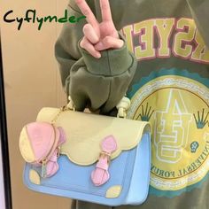 Specification: Material: Pu leatherSize: 23*15.5*8.5 cm Color: Blue PinkStraps: 1Usage: Shoulder Bag, Handbag,Crossbody Bag [23y 9m 19d] Designer Handbag Brands, Animal Letters, Bag Summer, Designer Handbag, Branded Handbags, Cute Kawaii, Letter Print, Cross Body Handbags, Letter Prints