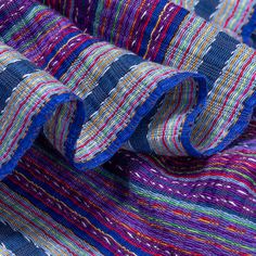 Intricately handwoven and knotted by women artisans in Guatemala, this lightweight scarf packs a kaleidoscope of color into your wardrobe. A festival for the eyes in 100% soft cotton. 100% cotton Handmade in & fairly traded from Guatemala 68" L x 9" W Hand wash only, lay flat to dry Summer Festival Cotton Scarves, Bohemian Woven Cotton Scarves, Handwoven Multicolor Scarves, Bohemian Multicolor Cotton Scarves, Bohemian Multicolor Woven Shawl, Handwoven Cotton Bohemian Shawl, Multicolor Handwoven Bohemian Scarves, Bohemian Multicolor Handwoven Scarves, Multicolor Cotton Handloom Fabric