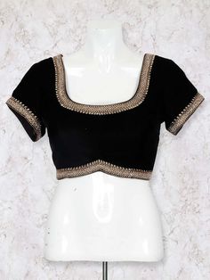 Black Color Velvet Classic Blouse, latest designer party wear blouse, Designer readymade blouse for wedding, Designer party wear choli for function, shop online designer blouse, latest design designer blouse 2019, designer blouse for festive, readymade blouse for saree, ready-made choli for lehenga, collar style neckline ready made blouse #blouse #readymadeblouse #newcollection #indianwear #indianfashion #blousedesign #designerblouse Blouse For Saree, Blouse For Wedding, Ready Made Blouse, Stylish Saree, Full Sleeves Design, Saree Blouses Online, Classic Blouse, Blouse Designer