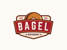 the bagel restaurant logo is shown