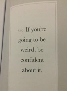 the facebook page for nick plower's book, if you're going to be weird, be confident