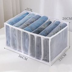 six pockets hanging storage bag for jeans