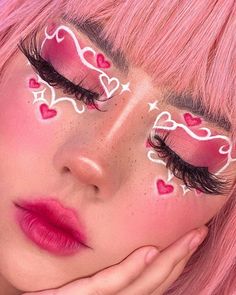 Teknik Makeup, E Girl Makeup, Egirl Makeup, Drag Make-up, Makeup Drawing, Cute Eye Makeup, Kawaii Makeup, Graphic Makeup, Swag Makeup