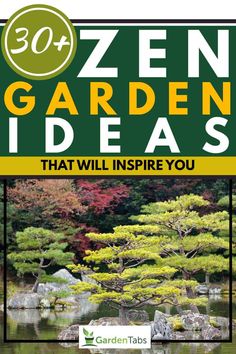 the cover of an article about garden ideas that will inspire you to learn how to grow trees