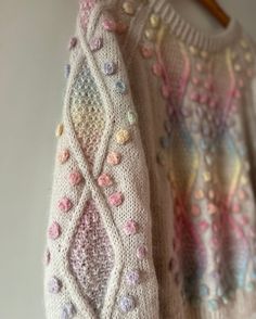 Diamonds And Pearls Sweater Colour Deutsch Popknit strikkeopskrift