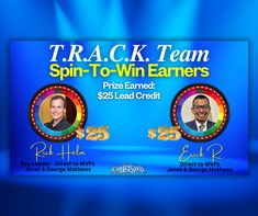 🎉🎡 WOOHOO! Big cheers to our T.R.A.C.K. Team Spin-To-Win champions who earned a $25 Lead Credit, KL Rick Helm and Agent Erick R.! 💸🔥 Tracking progress, delivering Results, staying Accountable, Committed to your goals, and always KILLIN' it! 💪💥

✨ Keep making moves and setting the bar higher, T.R.A.C.K. trailblazers! 🏆🚀 Congratulations! 🥳🤩

#TheMathewsAgency #TRACKTeam #TRACKStars #SpinToWin #LeadCredit #TrackingResultsAccountabilityCommitment #KillinIt #WeLoveWhatWeDo