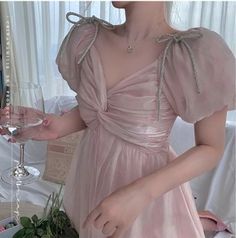 Beautiful French Style Pink Lace Chiffon Kawaii Dress · KoKo Fashion · Online Store Powered by Storenvy Elegant Boho Dress, Women French Style, Summer Fairy, French Women Style, Style Kawaii, Dress Party Night, Kawaii Dress, Lace Chiffon, Japan Style