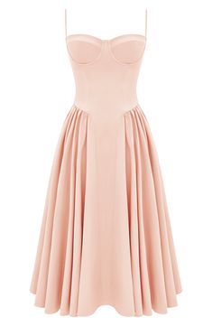 Peach Parfait, A Line Midi Dress, Corset Midi Dress, House Of Cb, Wedding Guest Dress Summer, Salmon Pink, Guest Outfit, Corset Dress, Midi Dresses