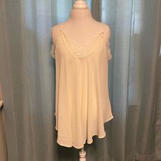 Nwot Ivory Tank/ Camisole Perfect For Layering This Time Of Year! Oddy Brand Size 2xl Cream Tank Camisole For Spring, Cream Summer Camisole For Loungewear, Beige Cami Top For Loungewear, Beige Camisole Top For Daywear, Cream Summer Loungewear Tops, Feminine Cream Camisole For Spring, Beige Cami Top For Daywear, Off White Spring Loungewear Top, Chic Beige Camisole For Daywear