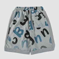 Features: Unisex Loose fit Drawstring High-waisted Unique letter pattern design Material: Cotton