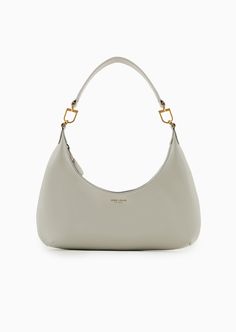 Shop GIORGIO ARMANI La Prima mini hobo bag in patent nappa leather for Woman at the official store and browse the Hobo Bags collection. Mini Hobo Bag, Iconic Lines, Embellished Bags, Emporio Armani Women, Hobo Style, Gold Handbags, Black Leather Handbags, Bag Light, Leather Hobo Bag