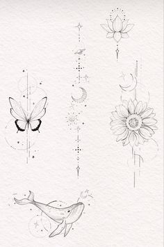 Tattoo Ideas, Butterflies, Tattoos, Flowers, White, Instagram, Art