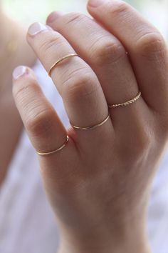 Gold Ring Stacking, Dainty Gold Ring, White Gold Diamond Engagement Ring, Dainty Gold Rings, Baguette Diamond Rings, Gold Rings Stackable, Knuckle Ring, Diamond Engagement Rings Vintage