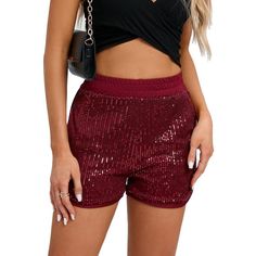 Versatile & Stylish Design: Embrace shimmering style with our Sequined Elastic Skirt. This mini-length sequin club skirt features full lining for skin protection, while the shimmering sequins add a touch of glamour. Alluring Features & Elegant Comfort: The high elasticity fabric and soft lining make it suitable for most women, offering comfort and skin protection. The distinctive design and flattering silhouette accentuate your curves and offer an alluring look. Versatility & Style: Enjoy the ve Glamorous Stretch Skirt With Sequins, Sequin Shorts For Summer Nights Out, Sequin Party Shorts, Disco Style Shorts For Night Out, Glamorous Mini Bottoms With Contrast Sequin, Glamorous Sequin Skirt For Club, Sequin Shorts For Night Out And Party Season, Glamorous Club Skirt With Contrast Sequin, Sequin Shorts For Party Season