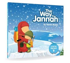 the way to jannah book with an image of a man carrying a backpack