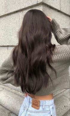 Long Dark Hair, Hair Stylies, Hair Inspiration Color