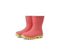 Bogs Kids Essential Rain Mid (Toddler/Little Kid/Big Kid) - Kids Shoes : Pink : Note: The sizing info on the box will differ slightly from our sizing (Ex: Bogs 7I = 7 Toddler, Bogs 1K = 1 Little Kid). Please select your child's regular size when ordering. Let your kiddo comfortably step anywhere wearing the boldly designed Bogs Kids Essential Rain Mid Rain Boots. The pull-on footwear features soft drill lining and BLOOM ethylene vinyl acetate footbed with a classic round toe silhouette. Dependab Casual Non-slip Boots For Playtime, Black Grass, Shoes Pink, Pink Turquoise, Big Kid, Toddler Sizes, Big Kids, Product Reviews