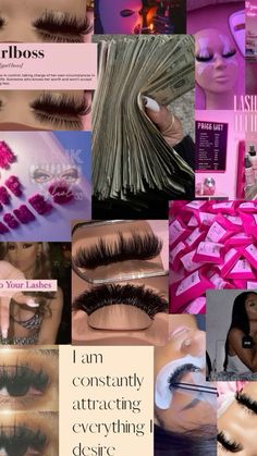 Lash Extension Aesthetic Wallpaper, Best Lash Extensions Products, Lash Business Goals, Lash Tech Manifest, Lash Extensions Tech, Rich Of Lashes, Lash Buisness Posts, Instagram Lash Page Name Ideas, Successful Lash Business