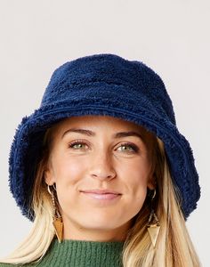 Cute, warm and fun is a trifecta that’s tough to beat. So, jump headfirst into the Sherpa Bucket Hat, with its 23” circumference, and fleece bucket and brim, with Poplin-lined interior. Sherpa Bucket Hat, Concept Ideas, Carved Designs, Sherpa Fleece, Bucket Hat, Navy, Hats