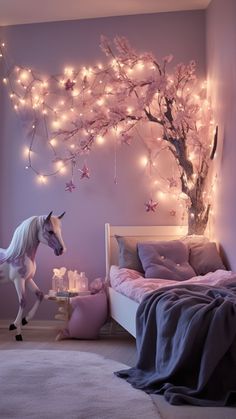 Kids Room Idea Girls Fairy Bedroom, Fairytale Bedroom, Magical Bedroom, Organiser Cucina, Fairy Bedroom, Fairy Room, Unicorn Bedroom, Toddler Girl Room, Kids Bedroom Inspiration