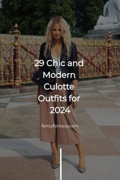 Culottes Outfit Work, How To Wear Culottes, Culottes Outfit, Black Culottes, Black Pants Outfit, Plus Size Summer Outfits, Culotte Pants, Mens Haircuts Fade, Versatile Outfits