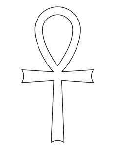 an egyptian symbol is shown in black and white, with the word person on it