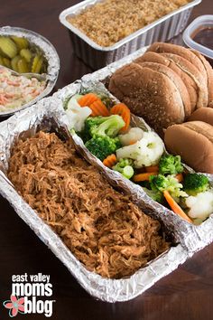 the meal is prepared and ready to be eaten on the table for people to eat