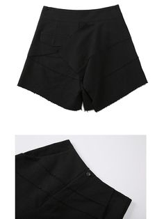 Sku CY-!26299 Material >90%Cotton Style Empire , False Two Occasion Going out , Vacation , Simple Seasons Summer Type Casual Pants Bottoms Color BLACK Size S,M,L Size chart: Please consult the size chart we provide for this item's measurements to help you decide which size to buy. Please note: There may be 1-3cm differ due to manual measurement. CMINCH Cm Waist Hips Length S 68 100 44 M 73 105 46 L 78 110 48 Trendy Baggy Black Shorts, Baggy High Waist Black Shorts, Black Baggy High-waist Shorts, Black Baggy High Waist Shorts, Black Stretch Shorts With Belt Loops, Edgy Black Cotton Bottoms, Edgy Black Shorts With Pockets, Black Wide Leg Shorts With Belt Loops, Edgy Black Cotton Shorts