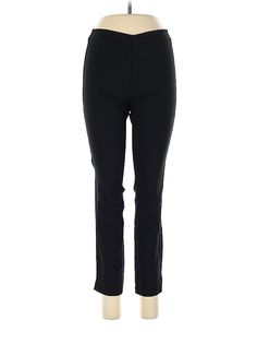 Who What Wear Casual Pants Size: 10 Black Bottoms - used. 74% RAYON, 23% NYLON, 3% SPANDEX, Cropped, Solid, Mid/Reg Rise | Who What Wear Casual Pants - Mid/Reg Rise: Black Bottoms - Size 10 Tight Mid-rise Black Pants, Black Tight Mid-rise Pants, Tight Black Mid-rise Pants, Black Tight Fit Ankle-length Pants, Black Tight Ankle-length Pants, Tight Black Trousers, Black Tight Straight Leg Pants, Solid Color Tight Straight Leg Bottoms, Tight Solid Color Straight Leg Bottoms