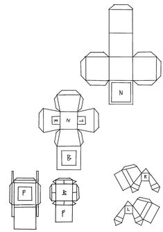 the instructions for how to make an origami box