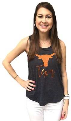 Womens Texas Longhorns Heather Black Genie Tank Top Shirt  $24.99 Nba Outfit, Texas Longhorn, Nfl Outfits, Nfl Shirts, College T Shirts, Fashion Cap, Texas Longhorns