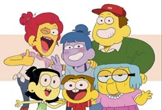 the simpsons family is posing for a photo