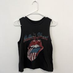 Target Sleeveless Crop Top, Size Extra Small, Never Worn. Top Band, Sleeveless Crop Top, Sleeveless Shirt, Band Tees, Rolling Stones, Womens Shirts, Target, Crop Top, Womens Tops