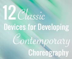 a book cover with the title 12 classic devices for developing contemporary chromgraphy