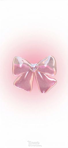 a pink bow on a white background