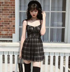 Vintage Retro Aesthetic Outfits, Aesthetic Clothing Stores, Tall Fashion, Pleated Mini Dress, Alt Fashion, Sling Dress, Short Mini Dress, Alternative Outfits