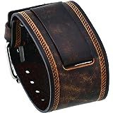 Leather Watch Cuff, Brown Watches, Belt Holster, Man Clothing, Brown Jewelry, Cuff Watch, Makeup Bags Travel, Leather Cuffs