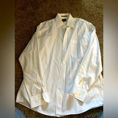 Brand New And Never Worn Size 15.5 Men’s Calvin Klein Dress Shirt. This Is Bright White, But Does Have A Little Mark On The Bottom From A Sticker, See Picture** Classic Calvin Klein Tops With Spread Collar, Calvin Klein Spring Button-up Shirt, Calvin Klein Cotton Shirt With Spread Collar, Classic Calvin Klein Shirt For Spring, Calvin Klein Casual Shirt With Spread Collar, Calvin Klein Cotton Shirt For Business Casual, Casual Calvin Klein Shirt With Spread Collar, Classic Calvin Klein Spring Shirt, Classic Calvin Klein Shirt For Summer