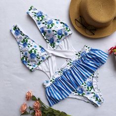 Swim Model, Summer Bodysuits, Swimming Bathing Suits, Swimsuit Women, 1 Piece Swimsuit, Cute Bathing Suits, Print Swimsuit, Flower Print, Women Swimsuits