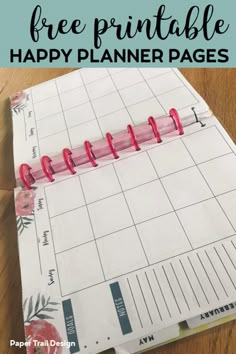 the free printable happy planner pages