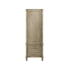 Aberdeen 20.71 in. W x 14.40 in. D x 60 in. H Single Door Linen Cabinet in Antique Oak - Super Arbor Freestanding Linen Cabinet, Linen Storage Cabinet, Oak Wood Stain, Craftsman Style Doors, Tall Bathroom Storage Cabinet, Side Units, Bath Redo, Oak Bathroom, Linen Cabinets