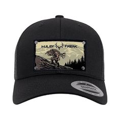 The Muley Freak Men's Sasquatch Rifle Hat showcases a Sasquatch Rifle Muley Freak Logo on the front panel of the cap. The mesh backing provides a classic trucker cap style with additional comfortability. FeaturesCap Design with Button on TopStitched Muley Freak Sasquatch Rifle Logo PatchMesh BackAdjustable Closure Design, Clothing & Footwear,Clothing Accessories,Caps, Hats & Beanies SKU - 25043612345 Black Flat Brim Trucker Hat For Hiking, Black Flat Brim Hunting Hat, Black Hunting Cap, Closure Design, Cap Style, Design Clothing, Trucker Cap, Caps Hats, Mesh