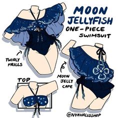 an image of a woman's swimsuit with instructions on how to wear it