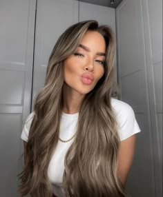 From Blonde To Brown Before And After, Blond To Brown Hair Before And After, Highlights Underneath Hair, Baby Blonde Hair, Blonde Hair Highlights, Brown Hair Inspo, Color Balayage