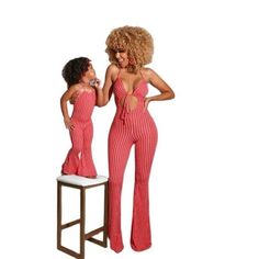 Family Matching Mummy And Daughter Jumpsuit - Furdela Red Jumpsuit, Jumpsuit, Red