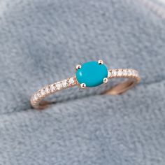 "Oval Turquoise Ring,14k Solid Gold,East to West Ring,Minimalist Engagement Ring,Diamond Eternity,Dainty Diamond Wedding Ring,Promise Ring  ★ ★ ★ ★  CUSTOM/DUTY FREE SHIPPING WORLDWIDE, BUYERS DON'T HAVE TO PAY ANY CUSTOM FEES WHILE IMPORTING ★ ★ ★ ★  Details Made to order Material: 14k/18k Gold  Color Options: Yellow Gold, White Gold, Rose Gold,  ★ Center Stone Natural Turquoise, Oval Size: 4x5 mm Approx Weight (Ct): 0.48 ★ Accent Stones Diamond/Moissanite Round Size: 1.1 mm * 20 No.s Approx We Turquoise Diamond Promise Ring, Turquoise Prong Setting Promise Ring, Turquoise Promise Ring With Prong Setting, Elegant Turquoise Open Ring For Wedding, Turquoise Gold Ring, Minimalist Engagement Ring, Engagement Ring Diamond, Natural Gemstone Jewelry, 18k Gold Ring