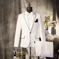 #ad Top Seller for Fashion Mens Singer Show Stage Dress Evening Wedding Party Suit Pants Coats 2PCS, Fashion Mens Suits Blazers Stage Dress, Party Suits, Evening Dresses For Weddings, Evening Wedding, Suit Pants, Dress Evening, Fashion Mens, Top Seller, Suit Fashion