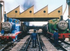 thomas the tank engine and thomas the train on tracks