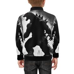 Kinder Bomber Jacke mit Taschen Godzilla Gojira Kaiju von UrbanShopEU auf Etsy Labour Day